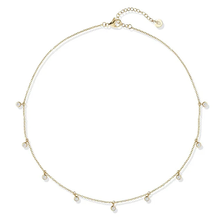 Liu Jo Necklace Without Tempo Gold Plated With Crystals Lj2840