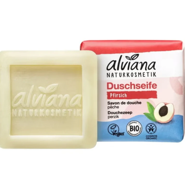 naturkosmetik Solid Shower Soap Peach 100 g