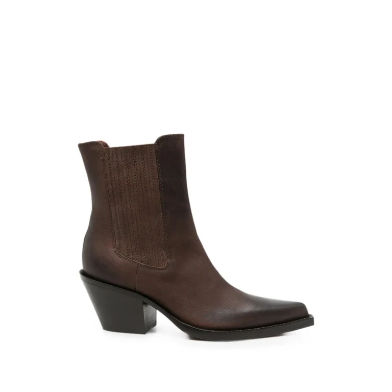 Boots Leather Brown "Dallas" Ankle Boot T. 060