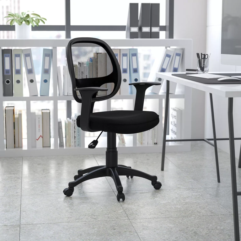 Mesh Mid-Back Computer Chair, Black