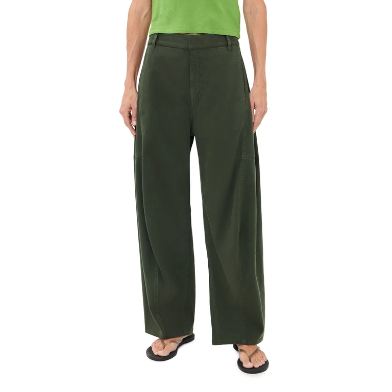 Petite Sid Reactive Garment Dyed Stretch Pants Army Green 30
