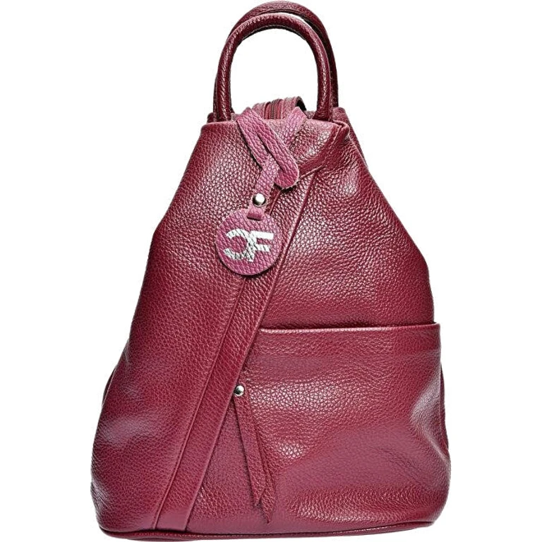 Women's Leather Backpack wine