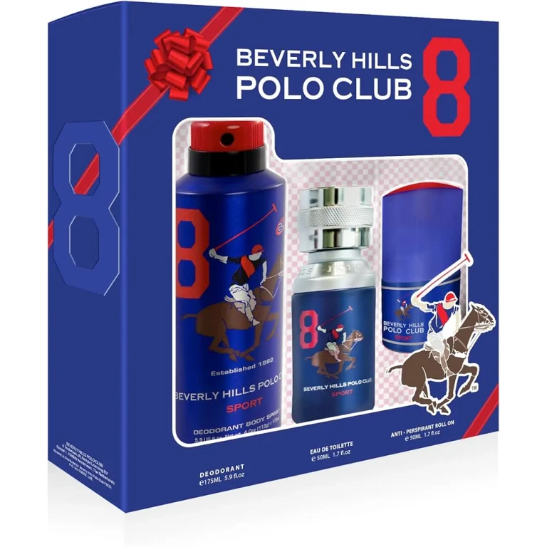Set 1982 Sport 8 Eau de Toilette 50 ml + Deodorant Spray 175 ml + Roll-On 50 ml