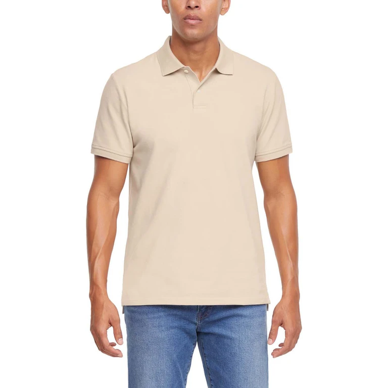 Pique Polo Khaki S:- Khaki, S