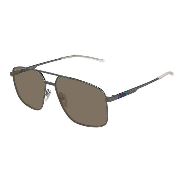 Mens Black Aviator Sunglasses GG1676S 003