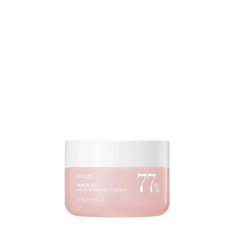 Cream enriched with 77% niacin to peach - Moisturizing face cream 50 ml