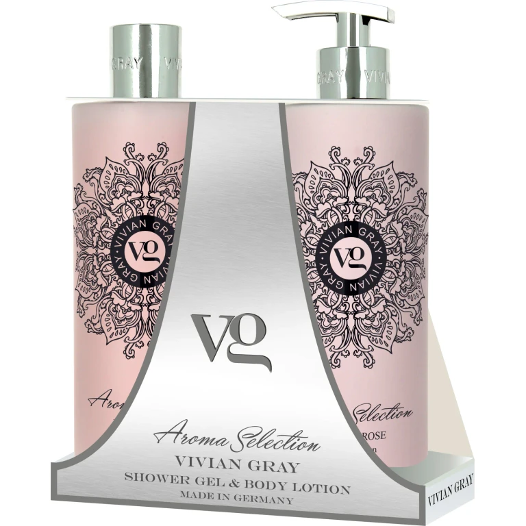Set Vivian Gray: Aroma Selection Lotus & Rose Moisturizing Body Lotion 500 ml + Aroma Selection Lotus & Rose Softening Shower Gel For All Skin Types 5