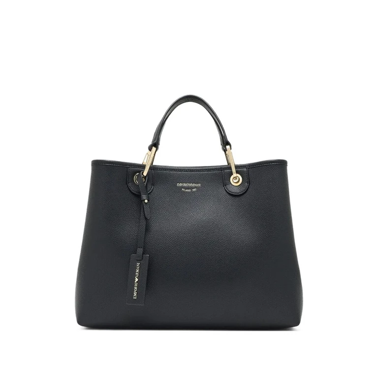 Handbag With Gold Handles "Shopping Bag"