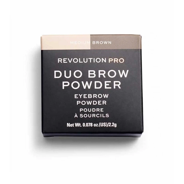 REVOLUTION PRO Vegan eyebrow powder medium brown 22g