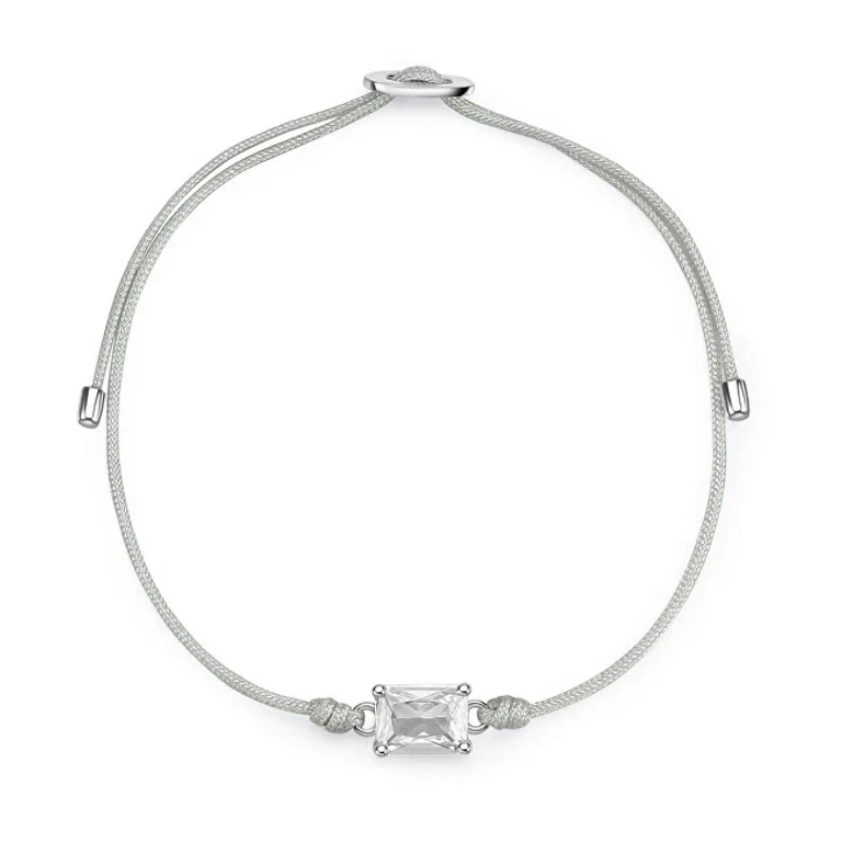 Fancy infinite white cubic zirconia lace bracelet FIW112