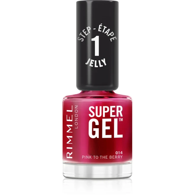 Super gel nail polish without UV/LED lamp color 014 Pink To The Berry 12 ml