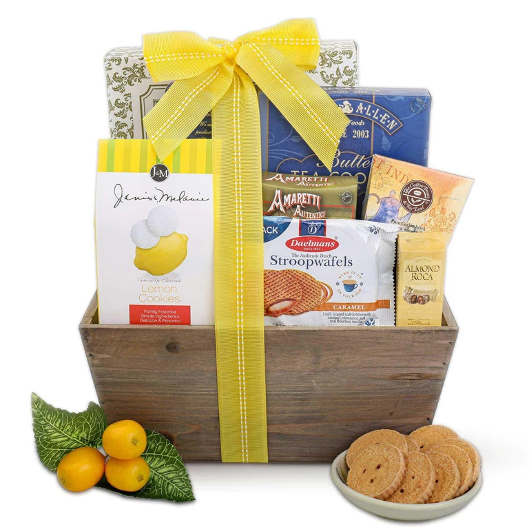 Alder Creek Gift Baskets Lemon Breeze Felt Gift Tote