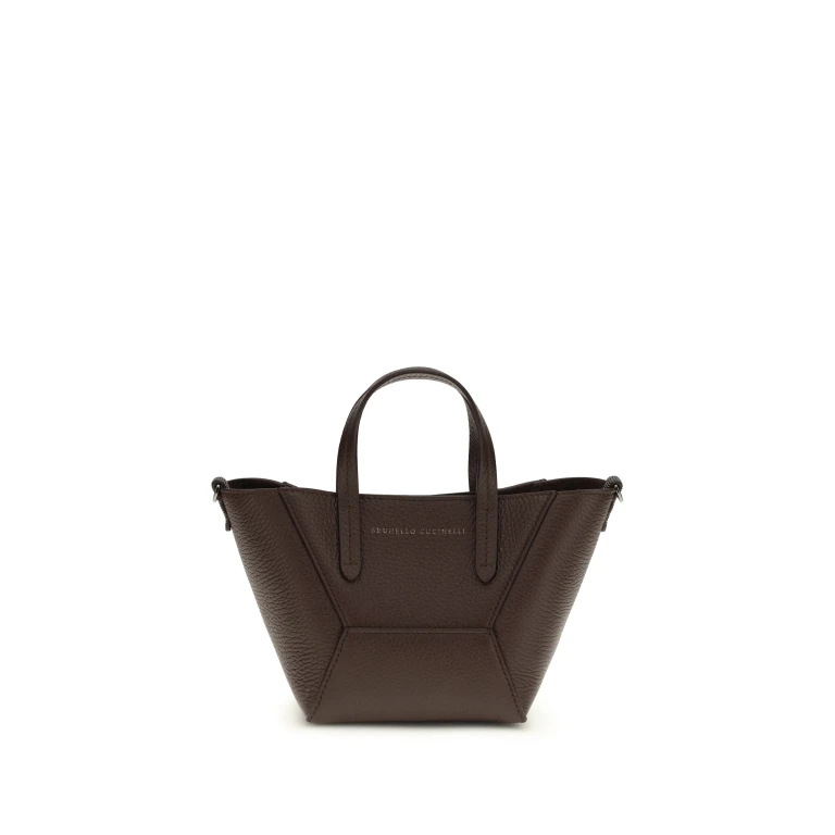 Leather Handbag Burgundy