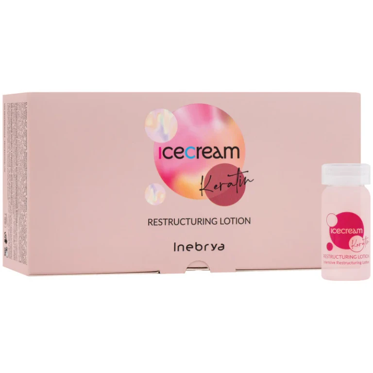Vials Inebrya Ice Cream Keratin Restructuring Lotion 12x11ml