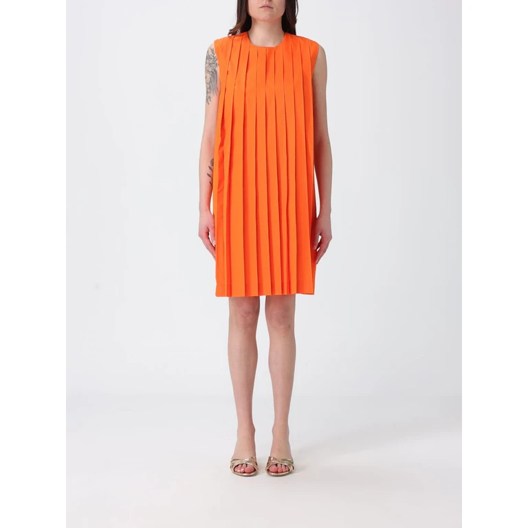 Pleated Crêpe Dress (V11027120MF2004)