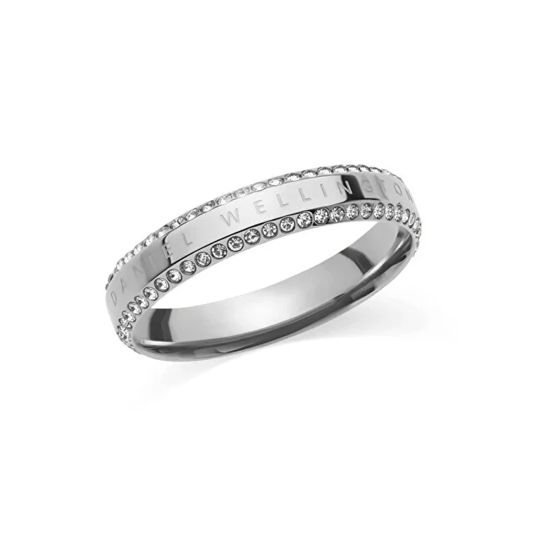 Dazzling Steel Ring with Cubic Zirconia Classic Aura Dw004015 - Size: 58 Mm
