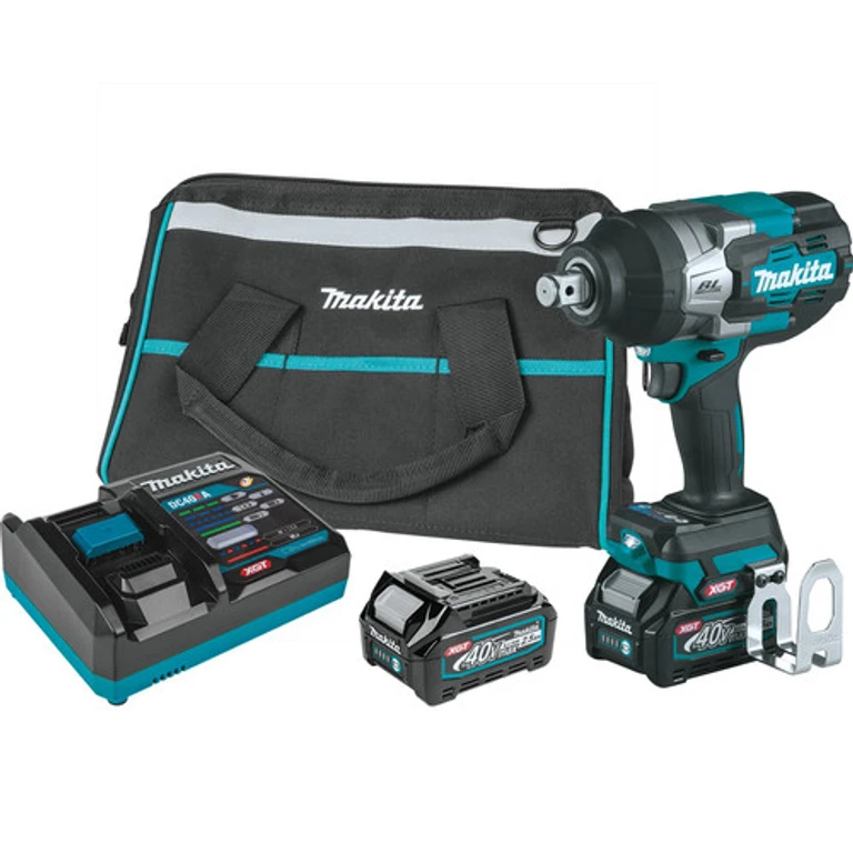 GWT01D 40V max XGT Brushless Lithium-Ion 3/4 in. Cordless 4-Speed High-Torque Impact Wrench with Friction Ring Anvil Kit (2.5 Ah)