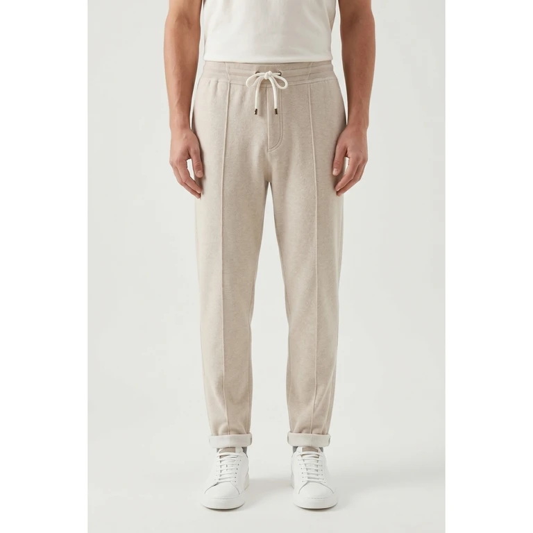 Light Beige Wool Trousers
