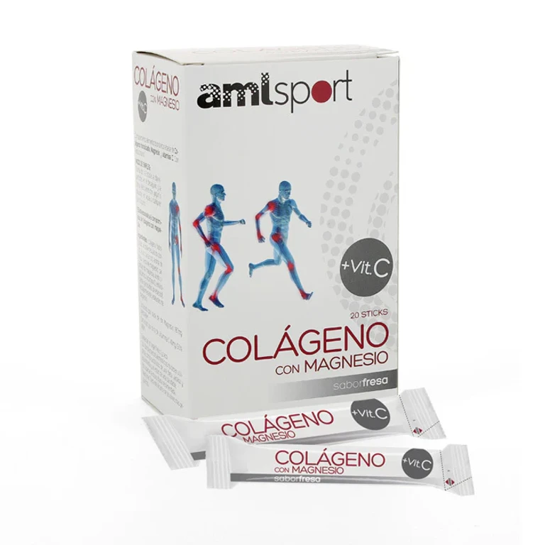 Ana María Lajusticia Collagen with Magnesium Amisport Strawberry 20 Stick