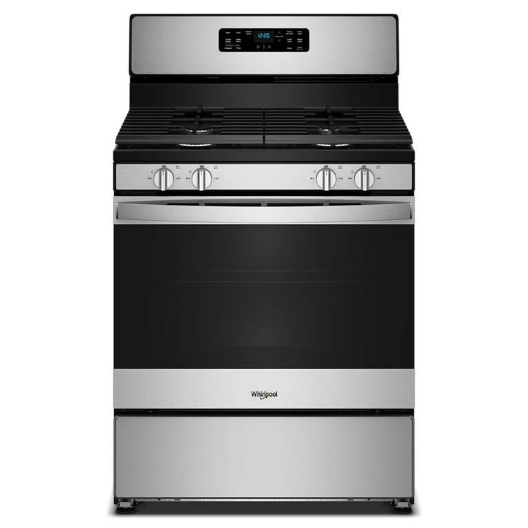 30 in. Gas Range with Crispy Mode and Dishwasher Safe Grates in Stainless Steel