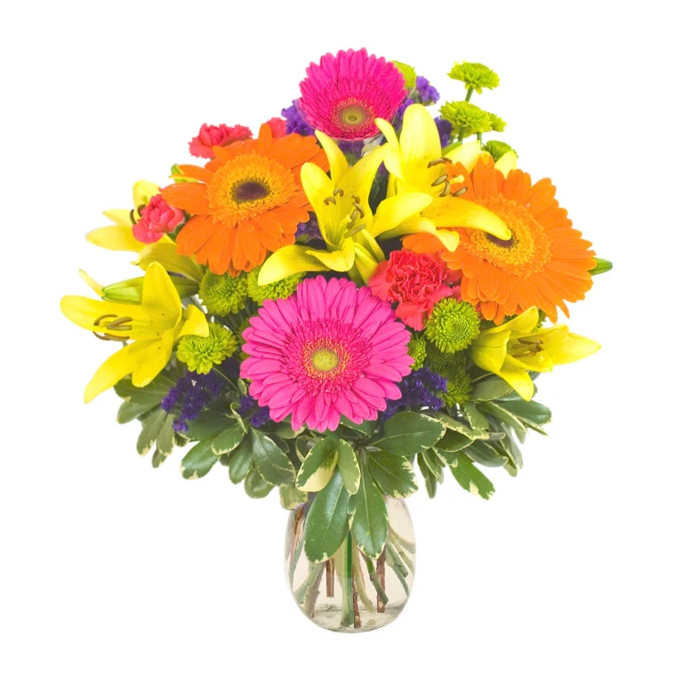 Happy Birthday Bouquet + Vase