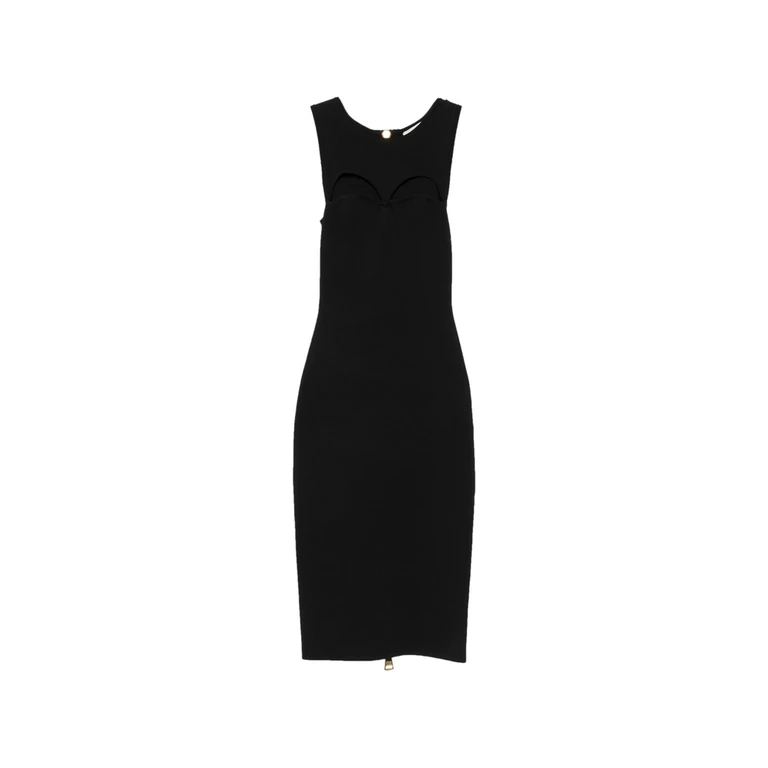 Cut-out Rear-zip Dress