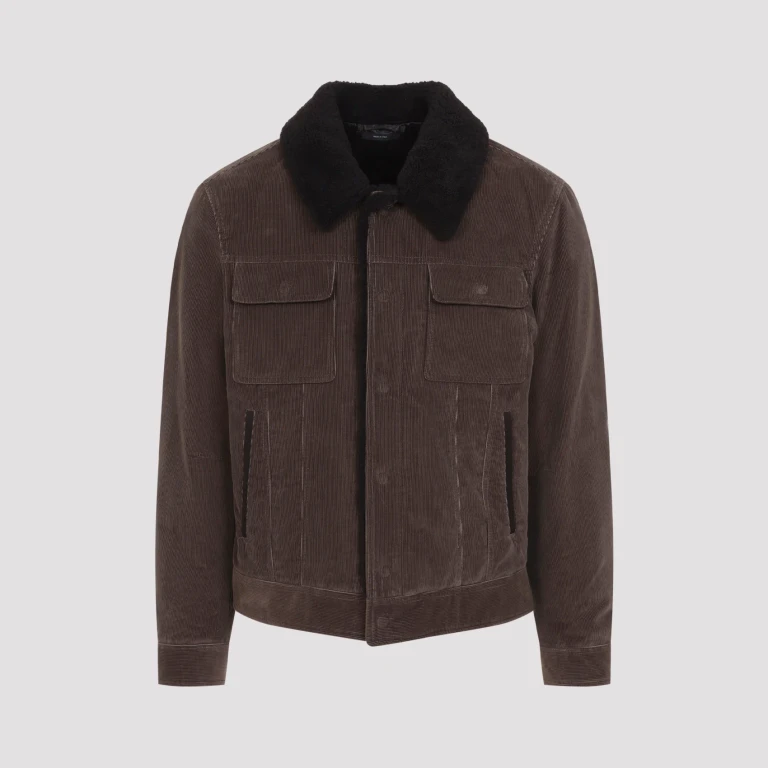900 Wale Cord Sherling Collar Trucker