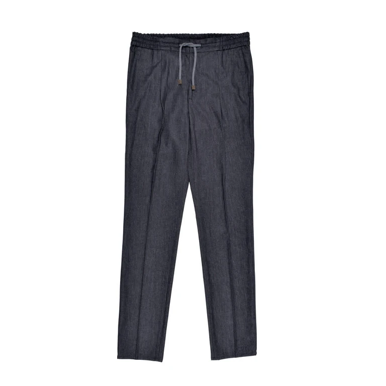 Dark Grey Wool Leisure Trousers