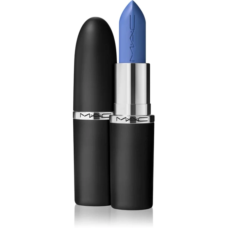 MACximal Sleek Satin Moisturizing Cream Lipstick Color Tilted Denim 3.5 g