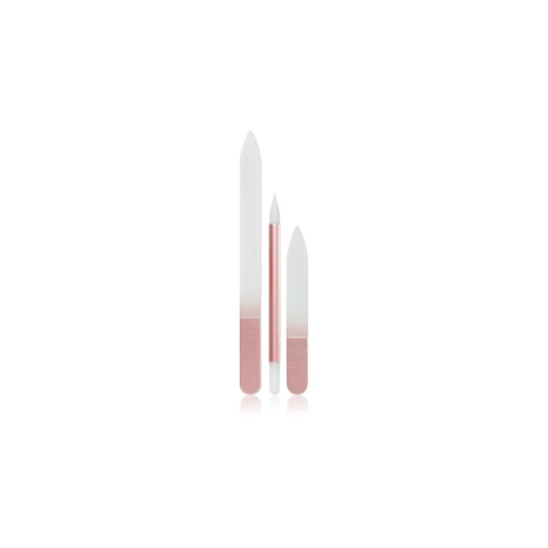Gift Box (for Nails) Pink Glass Nail File 3pcs
