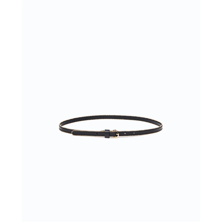 Ceinture en cuir avec mini clous 1 cm - XS