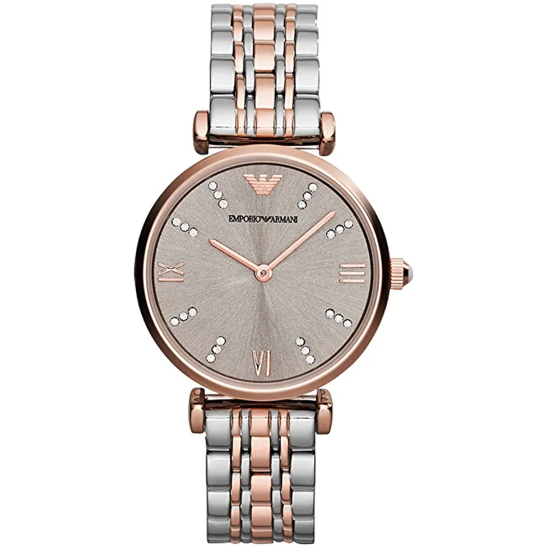 AR 1840 Women's Grey Watch with Pink and Silver Bracelet