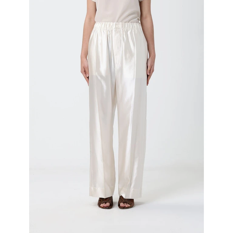 Palazzo Trousers in Cotton and Silk (6261K21281N002)