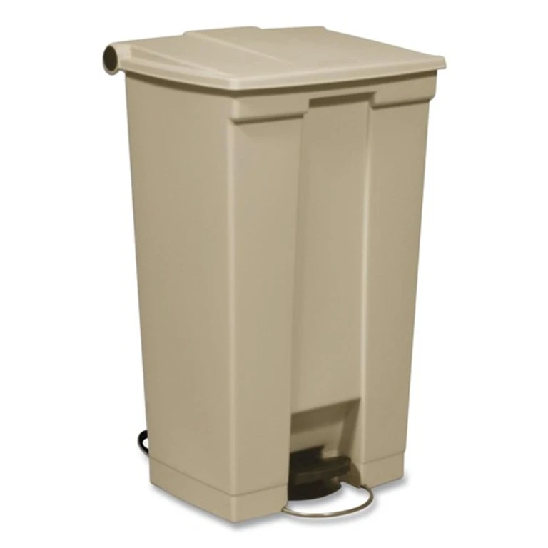 FG614500BEIG 18 Gallon Polyethylene Step-On Receptacle - Beige