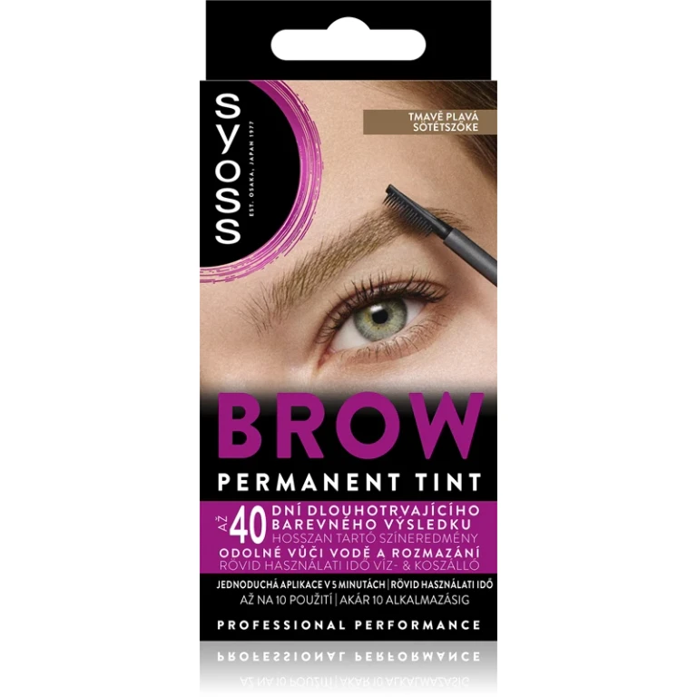 eyebrow dye dark blonde color 10 ml