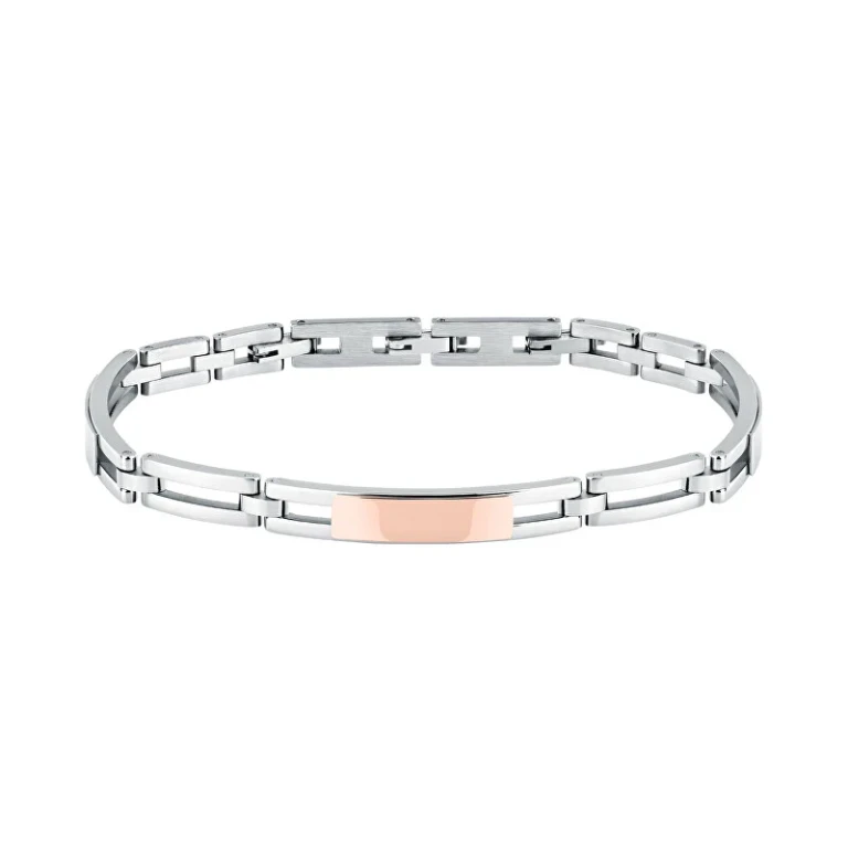 Two-Tone Steel Bracelet for Men Motown Sals117