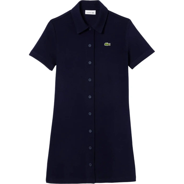 Heavy Piqué Buttoned Polo Dress - Women's
