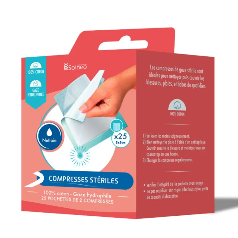 Sterile gauze pads 5x5cm x25