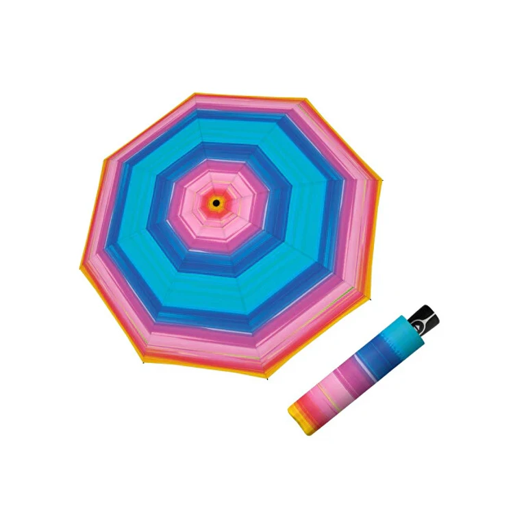 Folding Umbrella Fiber Magic Happy Pink