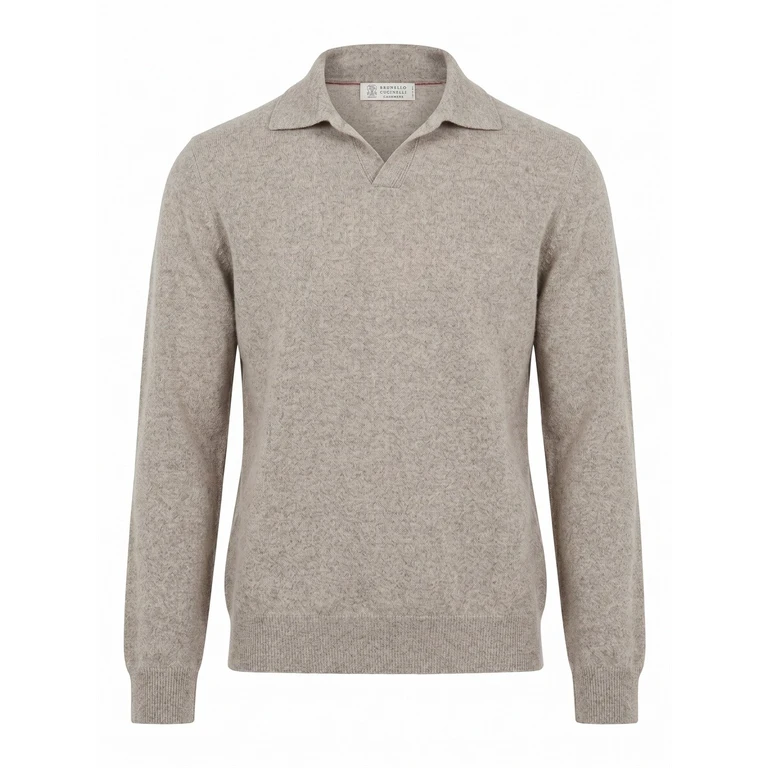 Brunello Cucinelli Maglione con collo polo