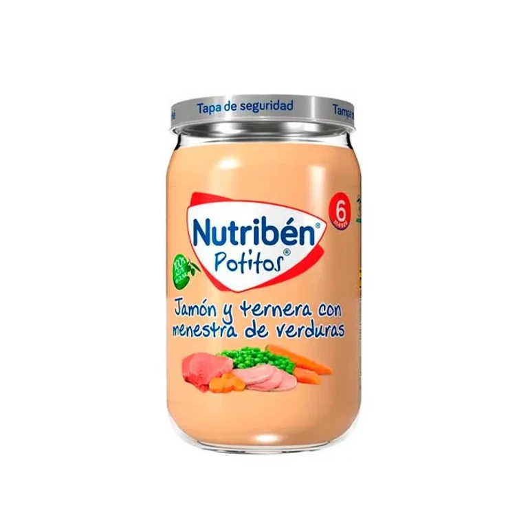 Nutribén Baby Food Ham, Beef with Vegetables 235g