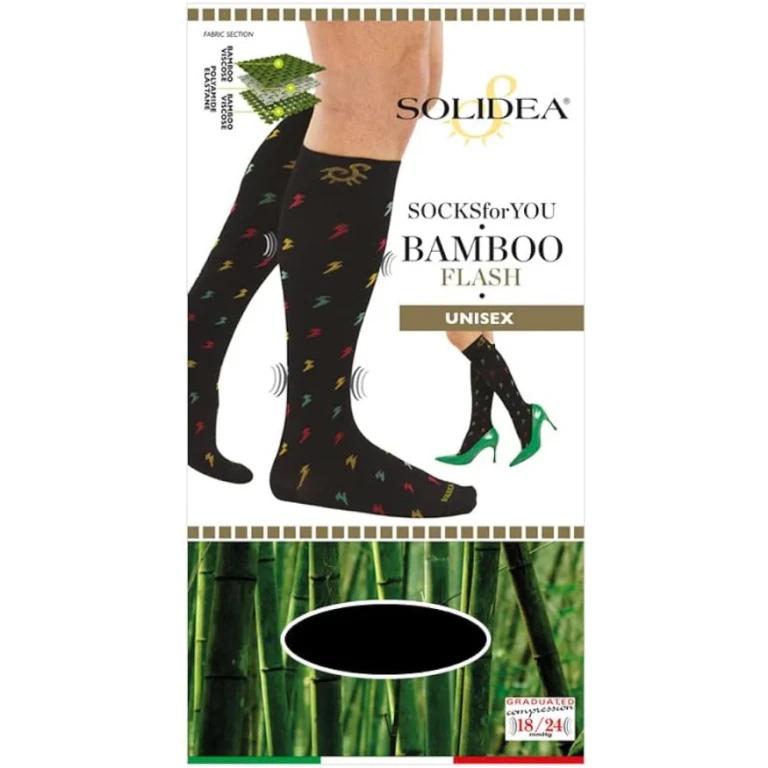 Socks For You Bamboo Flash Knee Highs 18 24 mmHg 1S Navy Blue