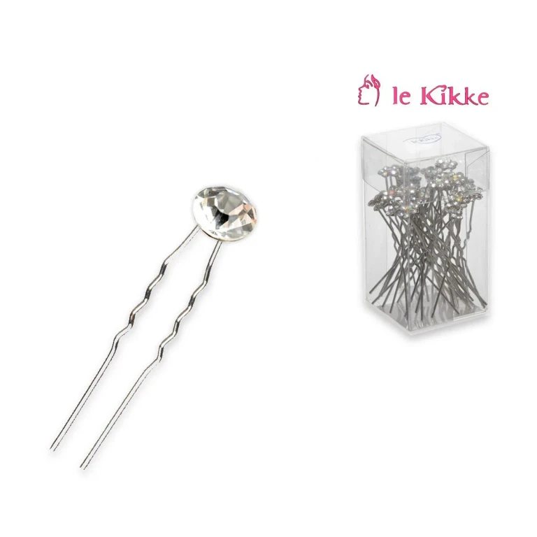crystal light point hairpin box of 24 pieces