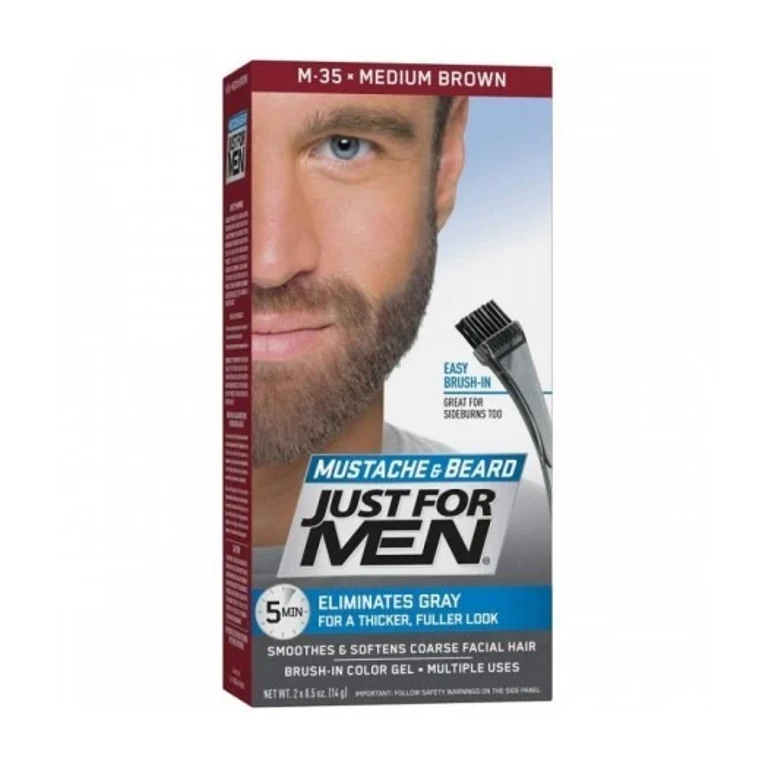 Gel Colorant Pour Barbe Et Moustache 35 Brun Moyen