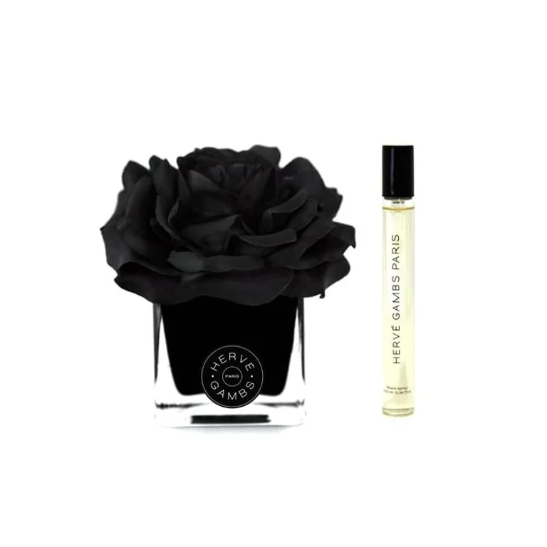 Gift Set Herve Gambs Terre D'Epices Room Spray 10 ml and Diffuser Aroma Black Couture Flower Black