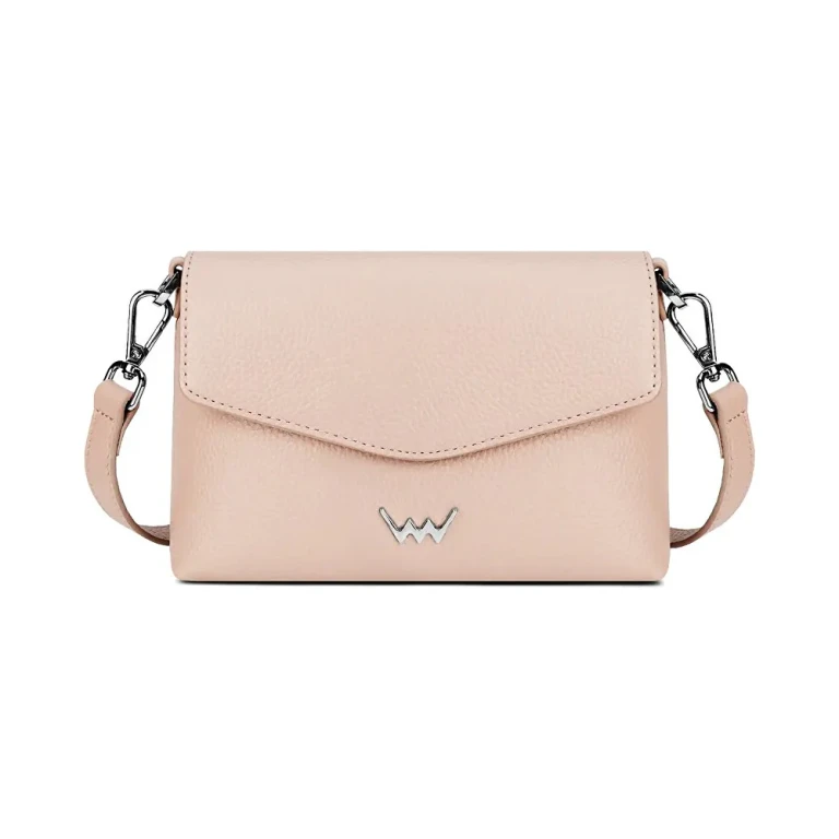 Leyra Beige Leather Crossbody Bag for Women