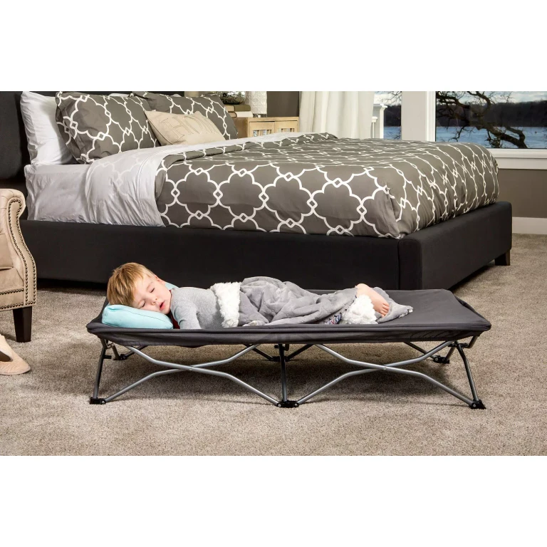 My Cot Portable Toddler Bed, Gray:- Gray