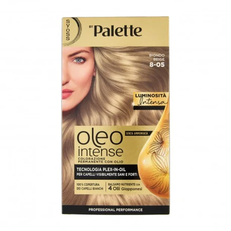 Oleo Intense Ammonia-Free Permanent Coloring with Oil Blonde Beige 8-05
