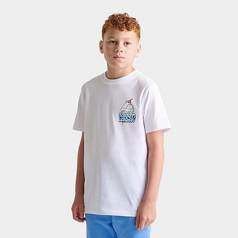 Big Kids Ice Cream T-Shirt in Optic White Size: Small