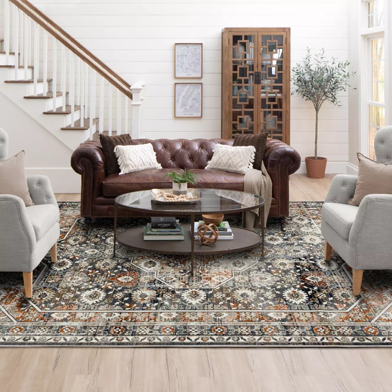 Woven Traditional Area Rug:- 8'11' x 12'9', Kensington Blue